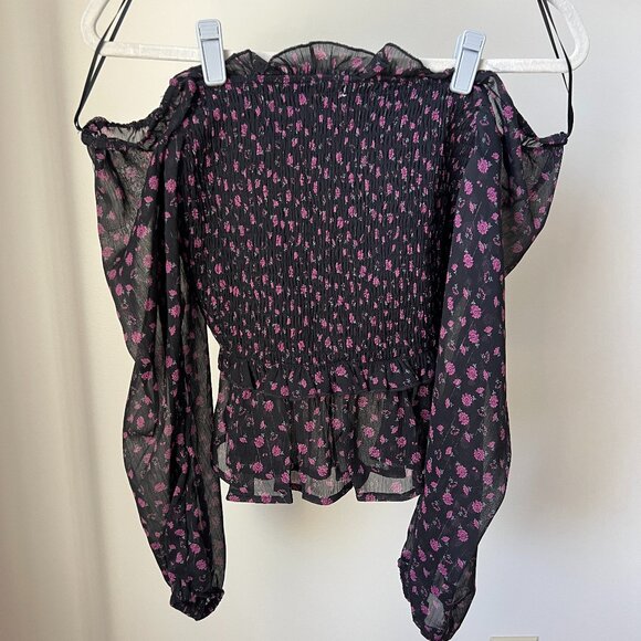 Francesca's Tops - Francesca's off the shoulder floral top